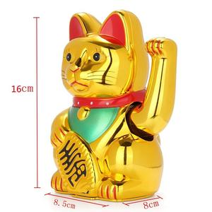 Feng Shui Decor Home <span class=keywords><strong>small</strong></span> lucky <span class=keywords><strong>cat</strong></span> maneki neko fortune rich <span class=keywords><strong>cat</strong></span> per il miglior regalo per gli affari - Product Image 2