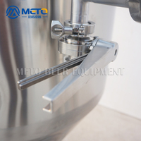 250l en acier inoxydable petite bière fermentation unitank gainé fermenteur conique de bière de réservoir
