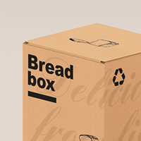 Boîtes à pâtisserie en papier kraft personnalisées, pliables, de qualité alimentaire, pour gâteaux, biscuits, pain, pâtisseries, beignets