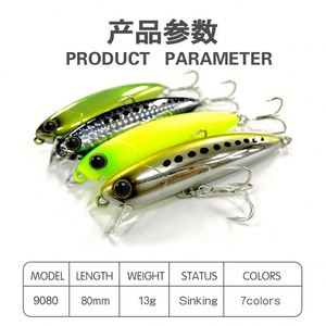 Señuelo <span class=keywords><strong>de</strong></span> Pesca Tipo Minnow, Hundimiento Rápido, 80mm/13g, Señuelo Realista para Pesca en Mar, Lanzamiento Largo para <span class=keywords><strong>Peces</strong></span> <span class=keywords><strong>Blancos</strong></span> - Product Image 3