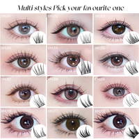 Yelix Bulu Mata Palsu Pre-cut Self-adhesive Diy Cluster Lashes C D Grosir Bulu Mata Segmen Bulu Mata Tempel Press on Cluster Lashes