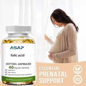 ซอฟต์เจลกรดโฟลิก600มก. อาหารเสริมกรดโฟลิกเกรดอาหารวิตามิน B9 - Product Image 2