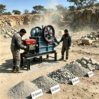 Concasseur à mâchoires diesel mobile, concasseur de pierres portable, machine de concassage primaire de roches, installation de concassage mobile pour l'exploitation minière et les carrières