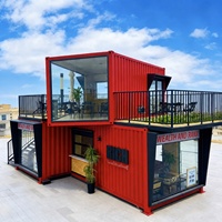 Maison conteneur à 2 étages, fabrication directe usine, maison préfabriquée, maison mobile, mini-maison, toit solaire, terrasse pour habitation, vente en gros