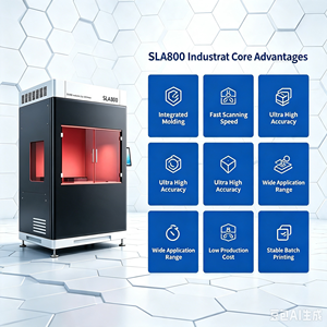 Impresora 3D SLA 800 de Grado Industrial, Gran Tamaño, Alta Precisión, Curado por Luz USB, Volumen de Construcción 800x800x500mm, Totalmente Cerrada - Product Image 2