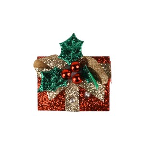 Giáng sinh long lanh hộp Led BROOCH cây hình dạng nhà máy trực tiếp kỳ nghỉ bên món quà fascinator cho Giáng sinh đồ trang trí - Product Image 3