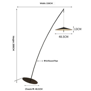 बगीचे रचनात्मक हैं पवन मछुआरे टंबलर मछली पकड़ने के लैंप व्यक्तिगत nordic कला इंटरनेट प्रसिद्ध फर्श दीपक - Product Image 3