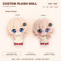 Poupée en peluche de coton personnalisée, motif chat en fourrure Star Eye Cream, tenue pyjama, objet de collection, vente en gros