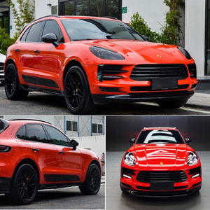 Film vinyle auto-adhésif brillant effet cristal orange lave, violet lavande, pour habillage complet de voiture - Product Image 2