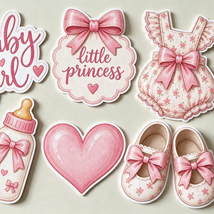 Accessori per Foto Booth <span class=keywords><strong>in</strong></span> PVC per Bambini, Personalizzati e Fatti a Mano, per Feste di Rivelazione del Sesso, Baby Shower, Compleanni e Matrimoni - Product Image 4