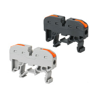 Bloque de Terminales Rápido - Conector de Empuje 211 Reemplaza el Tipo de Riel de Terminal del Reino Unido Combinado para Uso de Electricistas CN 0.08-4MM
