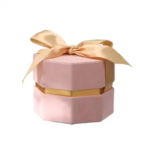 Cajas redondas de regalo con tapa para fiesta de cumpleaños, tarro de mermelada de Navidad, regalo de manzana, venta al por mayor