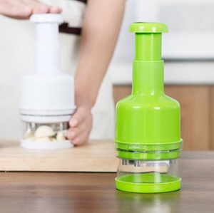 Râpe à légumes en plastique, pour ail, gingembre, oignon, aliments et légumes, hachoir, avec conteneur - Product Image 4