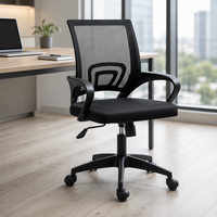 Chaise de bureau pivotante à dossier en maille respirante pour employés et postes de travail