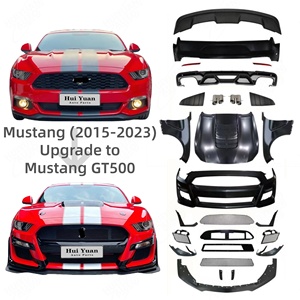Vente directe d'usine, système de carrosserie automobile, conversion, lifting, pare-chocs, kit carrosserie pour <span class=keywords><strong>Ford</strong></span> <span class=keywords><strong>Mustang</strong></span> 2015-2023, mise à niveau au style GT500 - Product Image 1