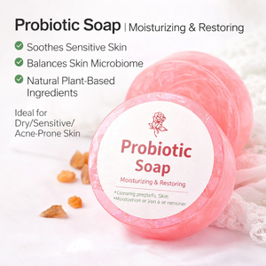 <span class=keywords><strong>Savon</strong></span> de soin féminin probiotique Équilibre le microbiome cutané Ingrédients naturels à base de plantes pour les peaux sèches, sensibles et sujettes à l'acné - Product Image 2