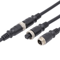 Connecteur d'aviation universel 3 broches GX12 connecteur 4A courant mâle femelle/prise moulée avec câble PVC 20/22/24AWG
