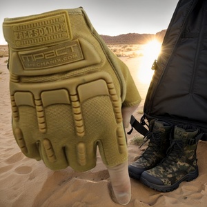 Vente en gros de mitaines tactiques d'hiver pour hommes, mitaines de moto unisexes antidérapantes à demi-doigts pour le cyclisme en plein air - Product Image 5