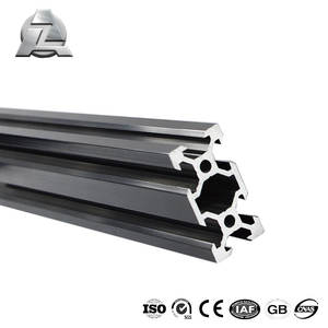 <span class=keywords><strong>Profili</strong></span> di estrusione in <span class=keywords><strong>alluminio</strong></span> anodizzato nero lineare v slot vslot <span class=keywords><strong>20x40</strong></span> 2040 - Product Image 2