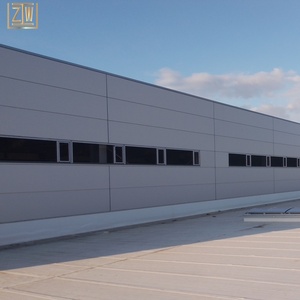 Tòa nhà Kết Cấu Thép đúc sẵn, nhà xây dựng kim loại, nhà máy chi phí thấp các thành phần đúc sẵn - Product Image 1