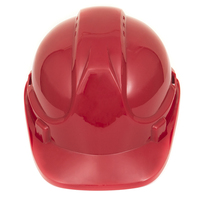 Casque industriel réglable rouge foncé pour la construction casque de protection de sécurité chapeaux durs ventilés
