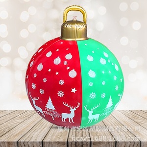Inflatable Christmas Ball 60Cm Pvc Decorative Outdoor Holiday Yard Decoration With Led Lights - Product Image 4