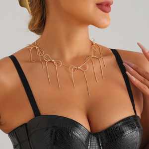 สร้อยคอแฟชั่นประดับกระดูกไหปลาร้าโซ่งูทรงกลมสง่างามใหม่สำหรับผู้หญิง - Product Image 2