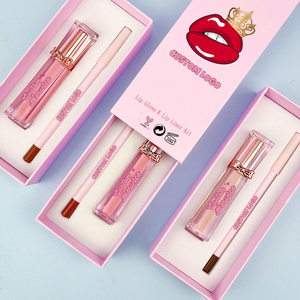 Kit Regalo 2-in-1: Rossetto Liquido Vegano a Lunga Durata, Impermeabile, Non Appiccicoso e Lucidalabbra Nude con Matita per Labbra - Product Image 1