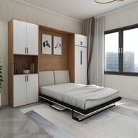 Mobilier gain de place, mécanisme de bureau double, taille double, queen size, pour petits appartements