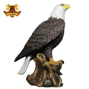 Ornements d'extérieur, sculpture d'<span class=keywords><strong>aigle</strong></span> en fibre de verre grandeur nature, <span class=keywords><strong>aigle</strong></span> ailé en résine à vendre - Product Image 4