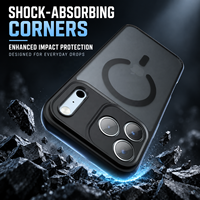 Nouvelle coque de téléphone magnétique mate pour iPhone 18 Pro 18 Pro Max 17 Pro 17 Pro Max 2300G, protection anti-chute avec coussin d'air et protection de l'appareil photo