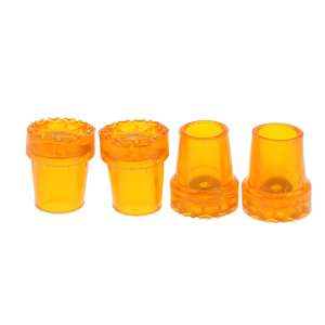 4 Uds 22mm antideslizante estable amortiguador bastón/puntas de Muleta poste de aleación de aluminio retráctil con mango de goma - Product Image 2