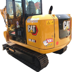 รถขุดขนาดเล็ก CAT 305.5E2 สีเหลือง แบบตีนตะขาบ มือสอง อุปกรณ์ก่อสร้าง - Product Image 1
