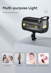 Luz LED de Video Jingying de 300W Regulable con Control Remoto, Lámpara de Relleno para Maquillaje y <span class=keywords><strong>Youtube</strong></span>, Bicolor 3200K-5700K, Iluminación para Estudio de Fotografía - Product Image 4