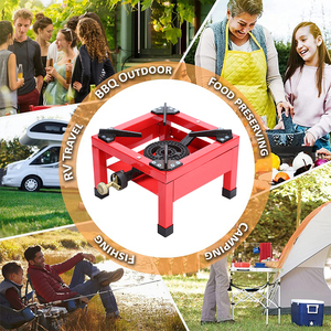 Kim loại màu đỏ xách tay khí Lò Đúc với điều chỉnh đứng & kiểm soát ngọn lửa cho hàn, sưởi ấm, ngoài trời crafting - Product Image 5