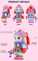 POPMART MEGA SPACE MOLLY 1000% Jon Burgerman Original Authentique Figurine en PVC et Peluche, Cadeau Personnalisé, Décoration d'Intérieur, Blind Box