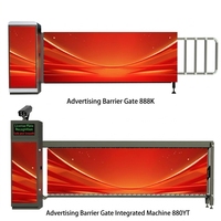 PASVISION Seg Barrière publicitaire lumineuse, Radar intelligent télécommandé, pour la publicité, la livraison et le contrôle du stationnement, en acier inoxydable