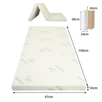 Matelas en mousse à mémoire de forme durable de fabrication chinoise pour le commerce transfrontalier, modèle japonais pliable en trois, certifié à récupération lente, pour la maison
