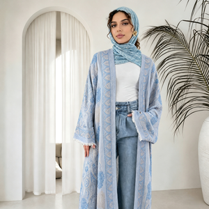 Abaya Loriya Nuovo <span class=keywords><strong>Abbigliamento</strong></span> Islamico, Vestiti da <span class=keywords><strong>Donna</strong></span> di Lusso in Stile Dubai, Abaya Modesta, Abito Musulmano da <span class=keywords><strong>Donna</strong></span>, Abaya in Pashmina con Hijab - Product Image 1
