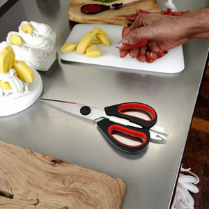 Tijeras de cocina multifunción de acero inoxidable, diseño de moda calificado para bricolaje - Product Image 1