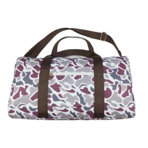 Sac de voyage BA0034 élégant à imprimé camouflage, sac de sport de week-end, grande capacité, fermeture éclair, lavable - Product Image 1