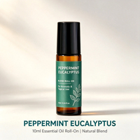 Roll-on OEM Menthe Poivrée et Eucalyptus 10ml – Aromathérapie Mentholée pour Soin Quotidien Rafraîchissant – Vente en Gros Usine