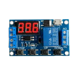 Interruttore timer DC 5V 12V 24V modulo regolabile relè temporizzato scheda PCBA made in China