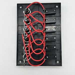 Panel de interruptores de palanca SPST de 3/6 vías DC12V ON-OFF con portafusibles, tablero de control de circuito <span class=keywords><strong>para</strong></span> camión, motocicleta, barco, RV - Product Image 6