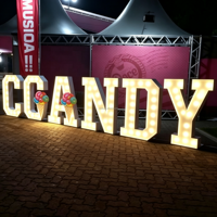 Lettres lumineuses en métal OH BABY de 3 et 4 pieds pour la décoration de la chambre d'enfant, révélation du sexe, mariages, anniversaires, publicité, centres commerciaux et événements