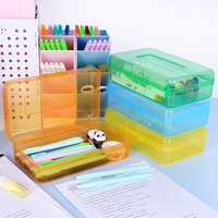 Boîte à crayons empilable en PP SUNSHING, élégante, pour enseignants, fournitures de bureau, organiseur de papeterie pour stylos, marqueurs, crayons de couleur