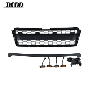 Calandre avant noire, accessoire automobile de voiture, Grille avant avec phares adapté pour land cruiser <span class=keywords><strong>Prado</strong></span> 2010 — 2014 - Product Image 4