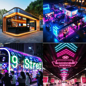 Tira de LED de Neón Flexible WS2811 RGB con Efecto de Píxeles en Movimiento, Tubo de Silicona Flexible IP67 para Iluminación Perimetral de Parques Públicos y Jardines - Product Image 2