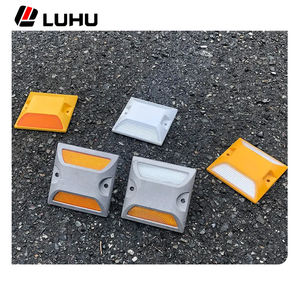 लुहू सबसे अच्छी गुणवत्ता वाली बिल्ली आंख चिंतनशील सड़क पर हल्की उच्च दृश्यता सफेद/पीले 20 टन लोड असर यातायात चेतावनी - Product Image 2