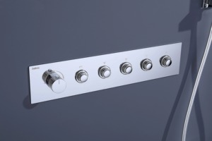 Set <span class=keywords><strong>Doccia</strong></span> <span class=keywords><strong>Termostatico</strong></span> Grande di Lusso, Set <span class=keywords><strong>Doccia</strong></span> a Soffitto di Alta Qualità con Luci LED - Product Image 4
